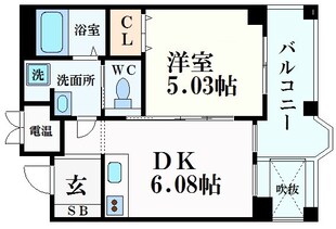 チェリービュウ芦屋川の物件間取画像